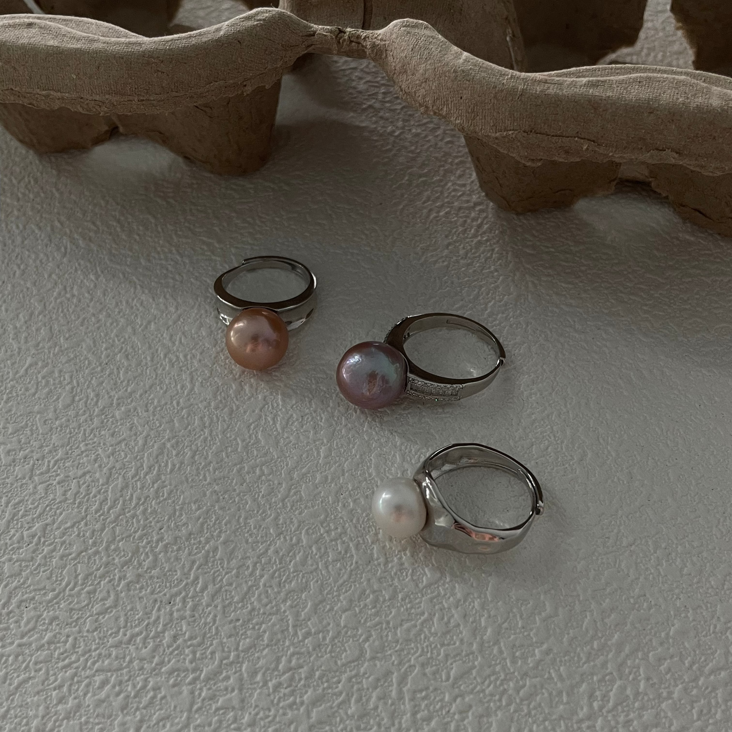 Deep Violet Freshwater Pearl Phantasm Silver Ring
