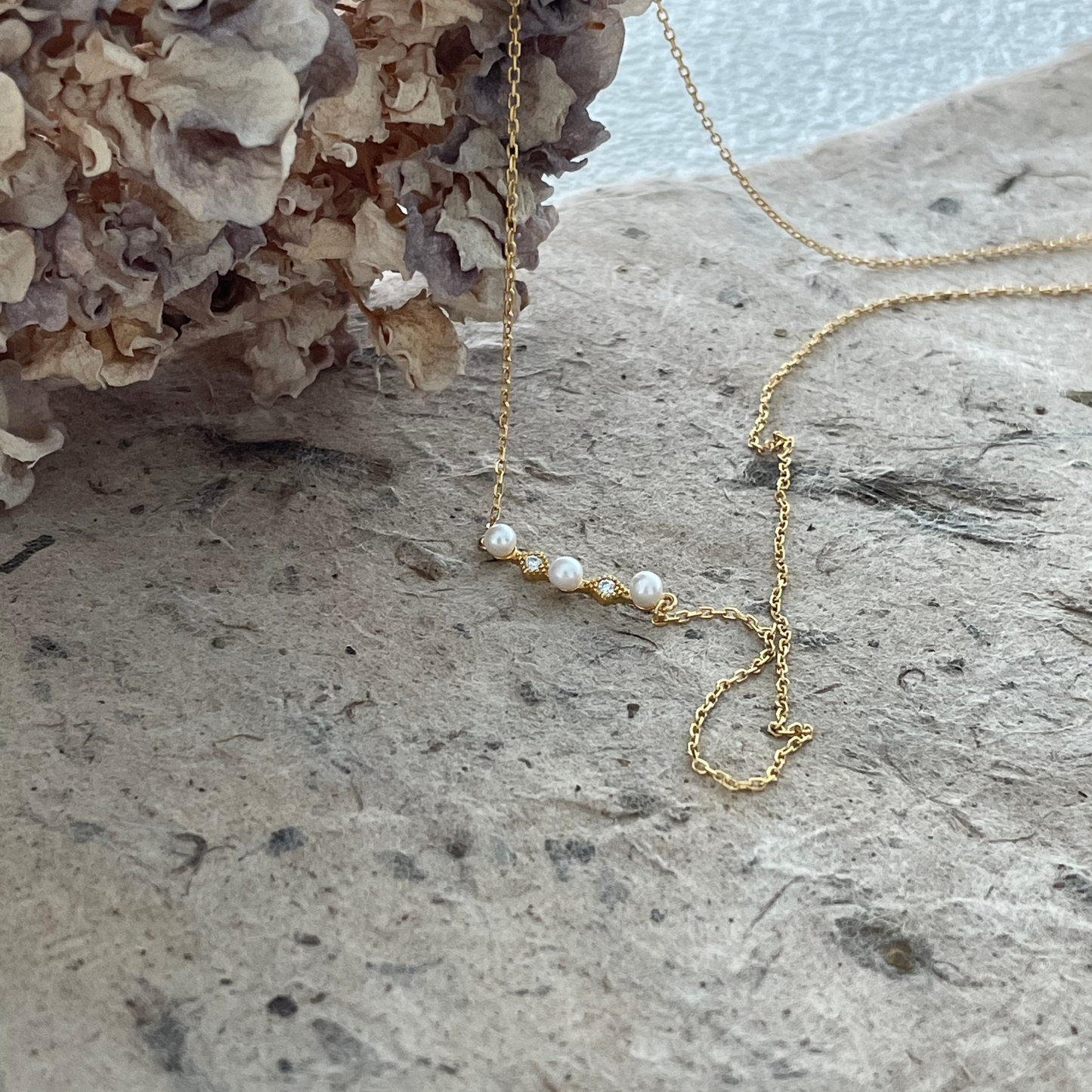4mm Natural Freshwater Pearl 'Eye of Judgment' Necklace