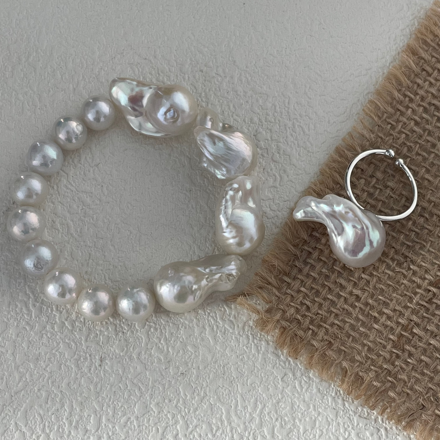 18-22mm Baroque Freshwater Pearl Mixed Size Bracelet