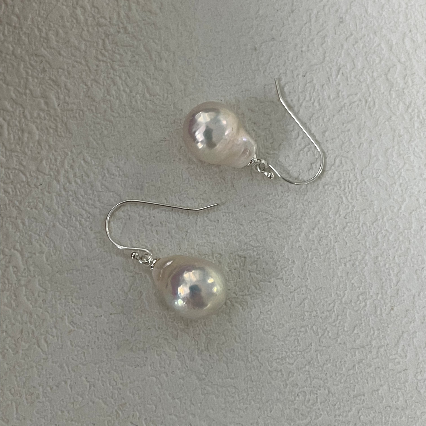 14-16mm Baroque Freshwater Pearl 'French Romantic' Drop Earrings
