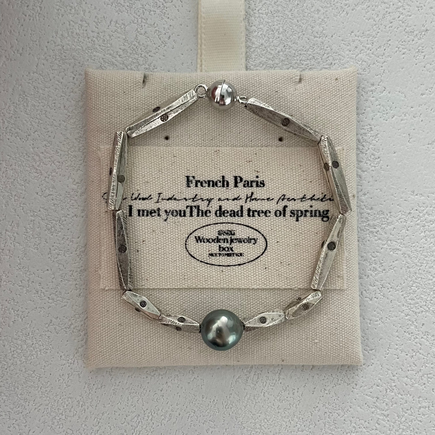 8-9mm Tahitian South Sea Pearl 'Unyielding Will' Bracelet