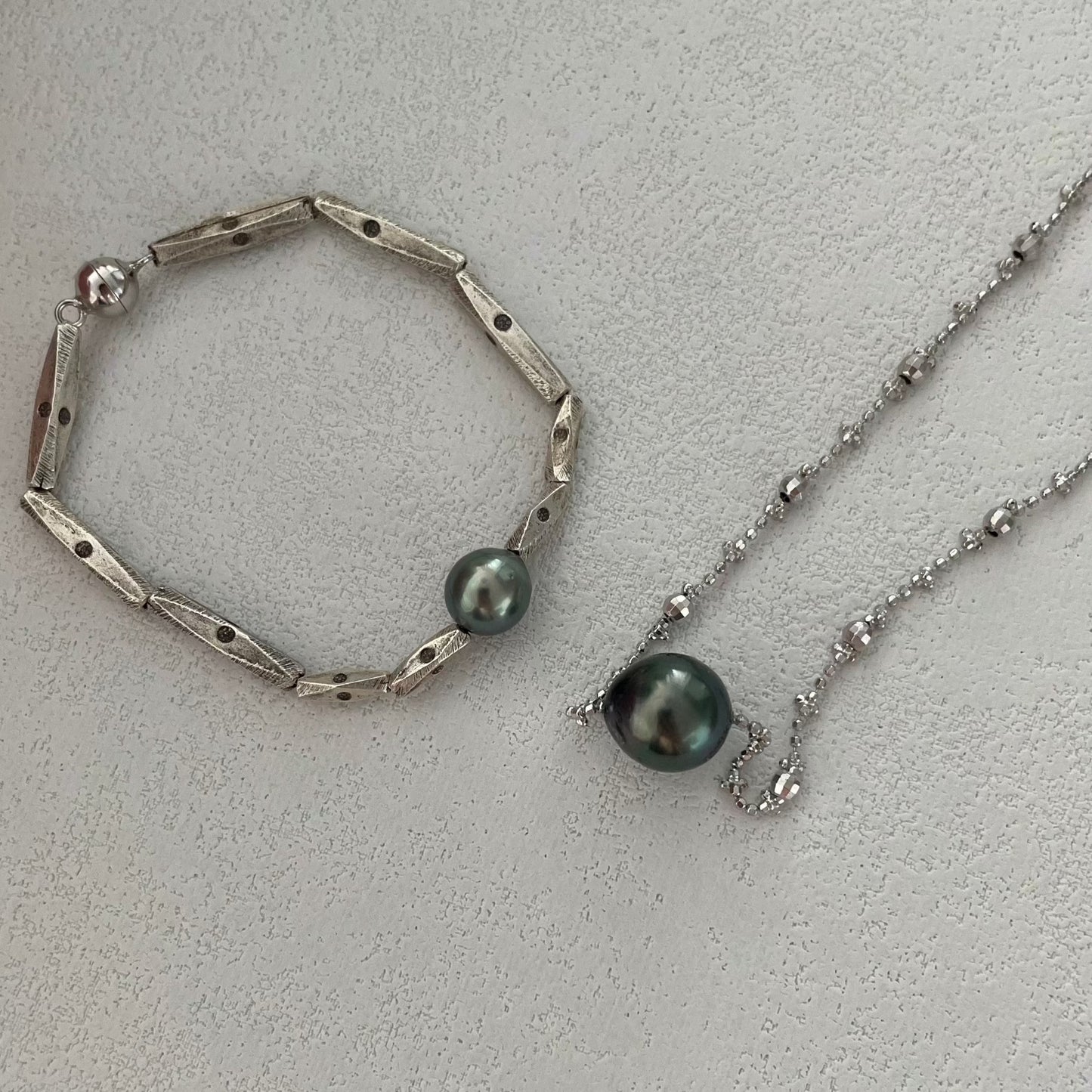 9-10mm Tahitian South Sea Pearl 'Stardust in the Deep Sea' Necklace