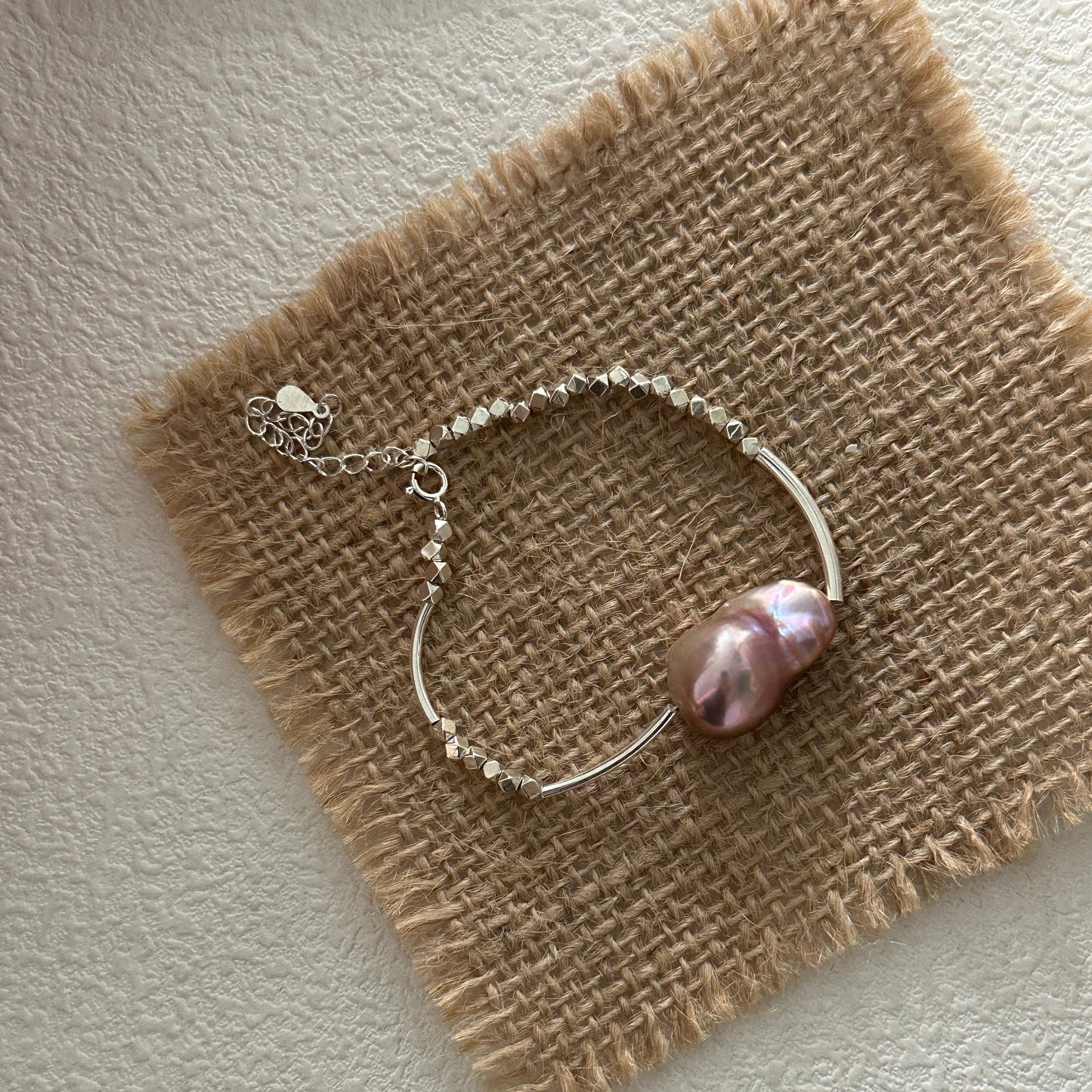 17-20mm Colorful Baroque Freshwater Pearl 'Starry Sky' Bracelet