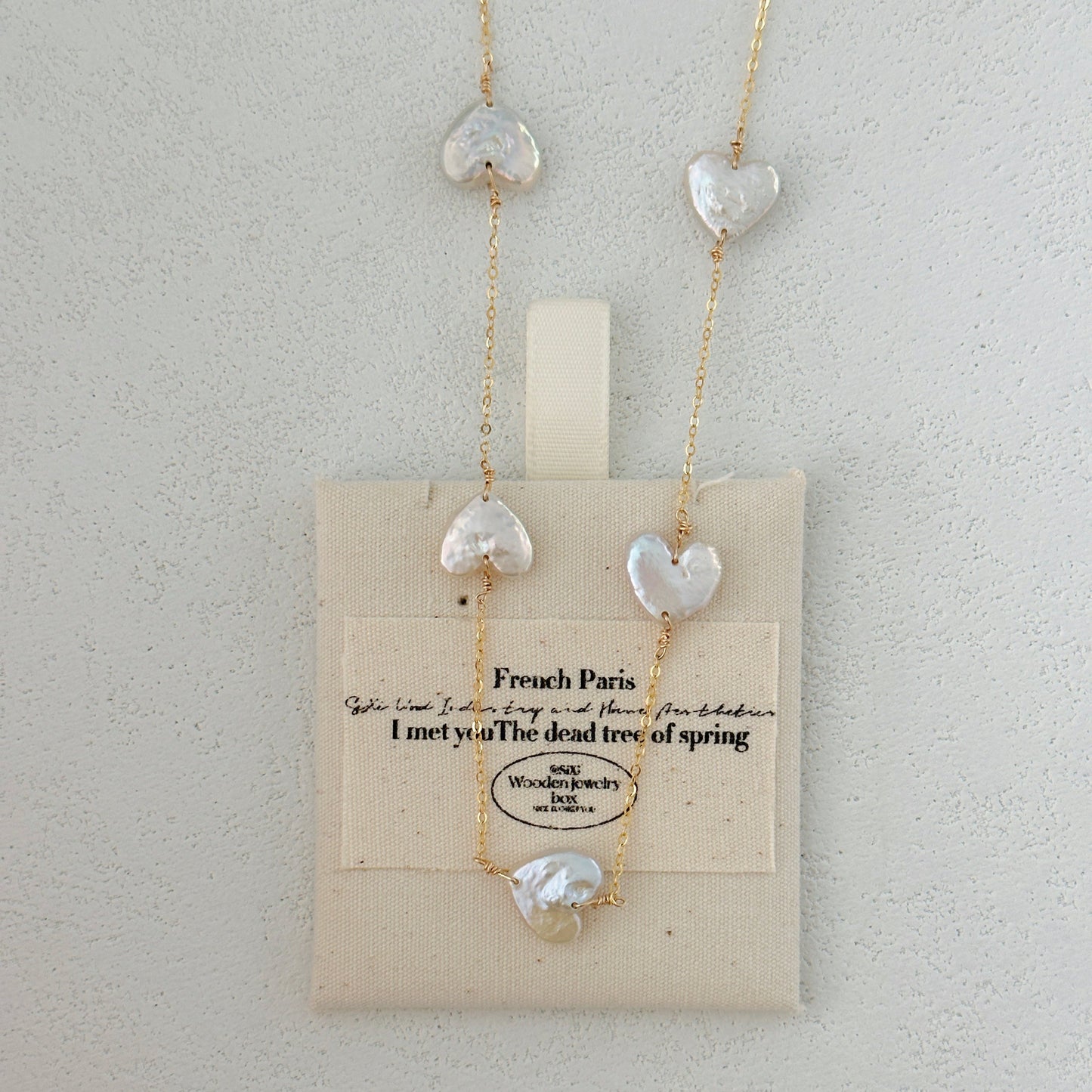 12-15mm Heart-Shaped Baroque Freshwater Pearl 'Closed Loop of Love' Necklace