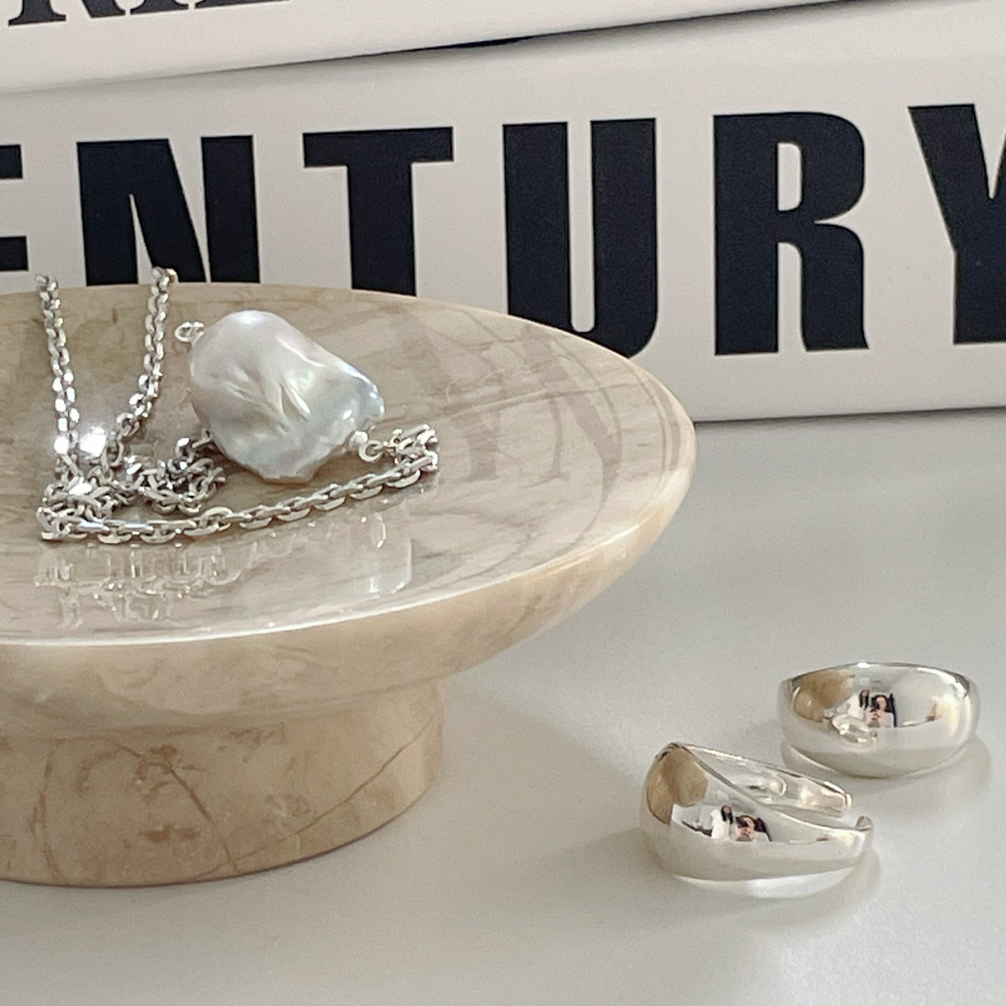 18-20mm Baroque Freshwater Pearl Minimalist Necklace