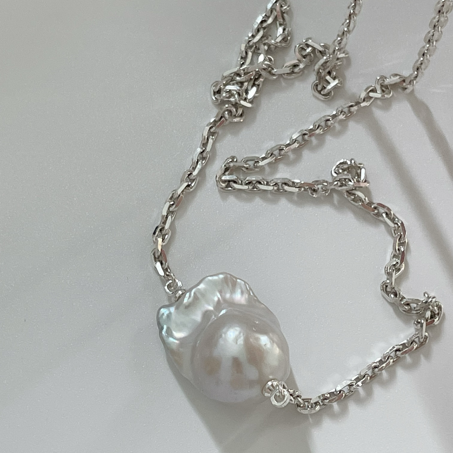 18-20mm Baroque Freshwater Pearl Minimalist Necklace