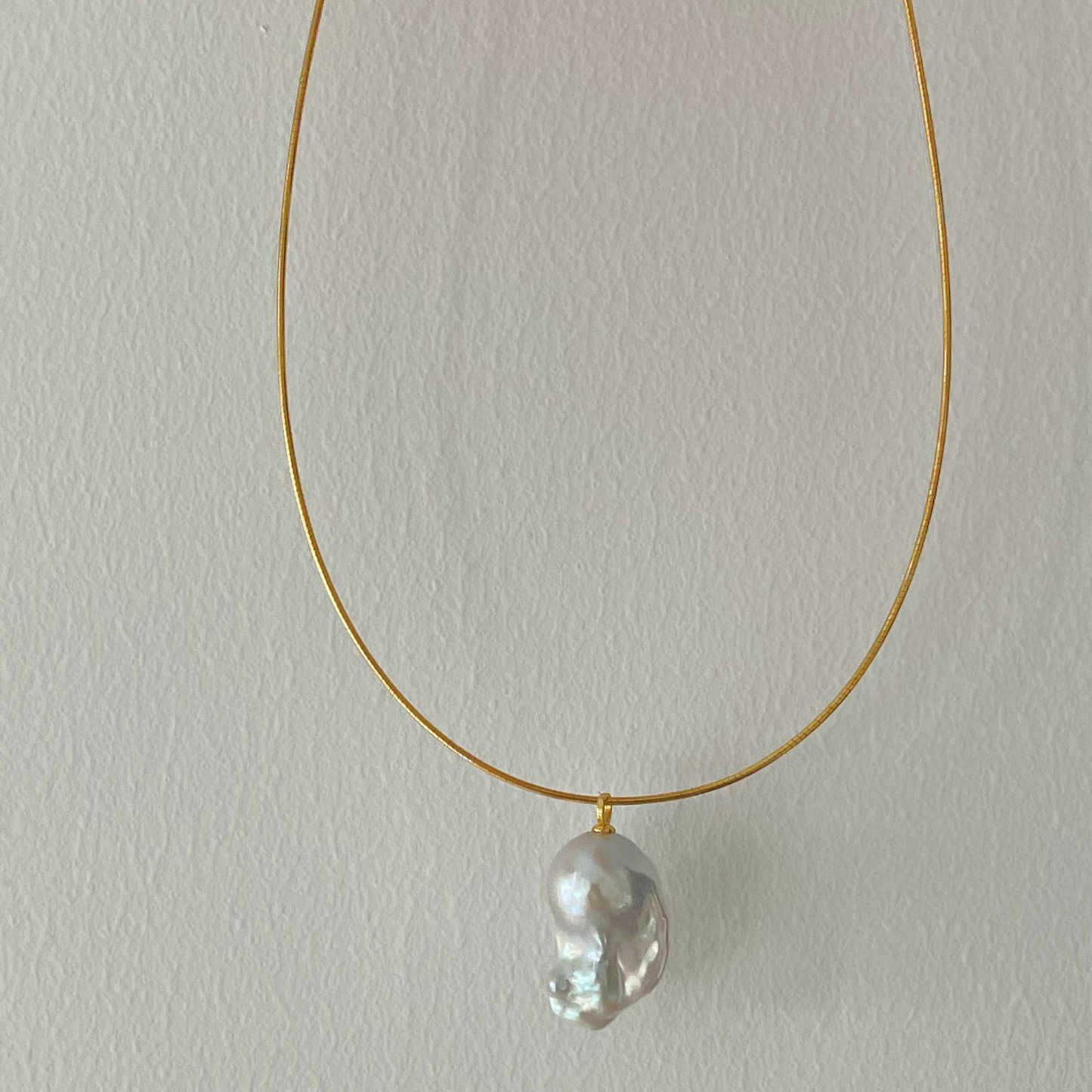 20-22mm Baroque Freshwater Pearl Gold Choker