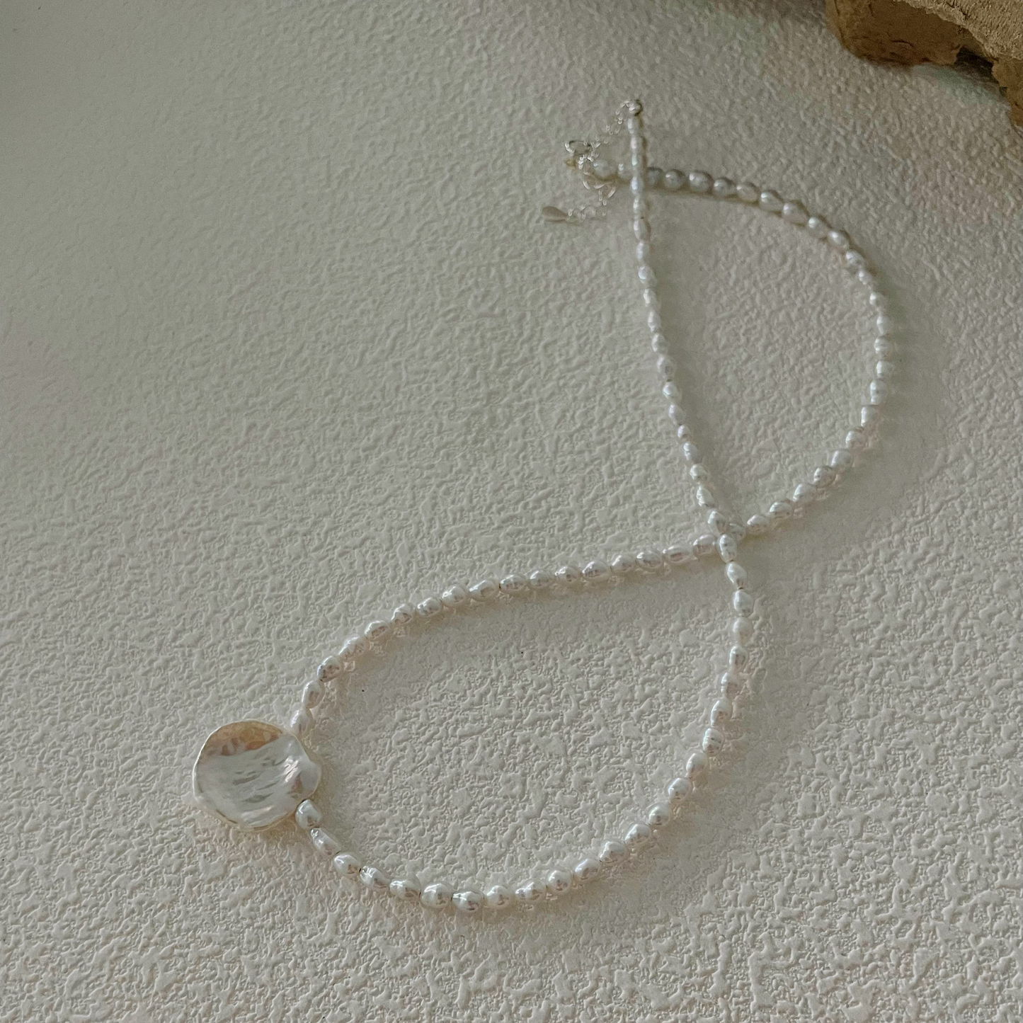 4-5mm Rice-Shaped & Petal-Shaped Baroque Freshwater Pearl Necklace
