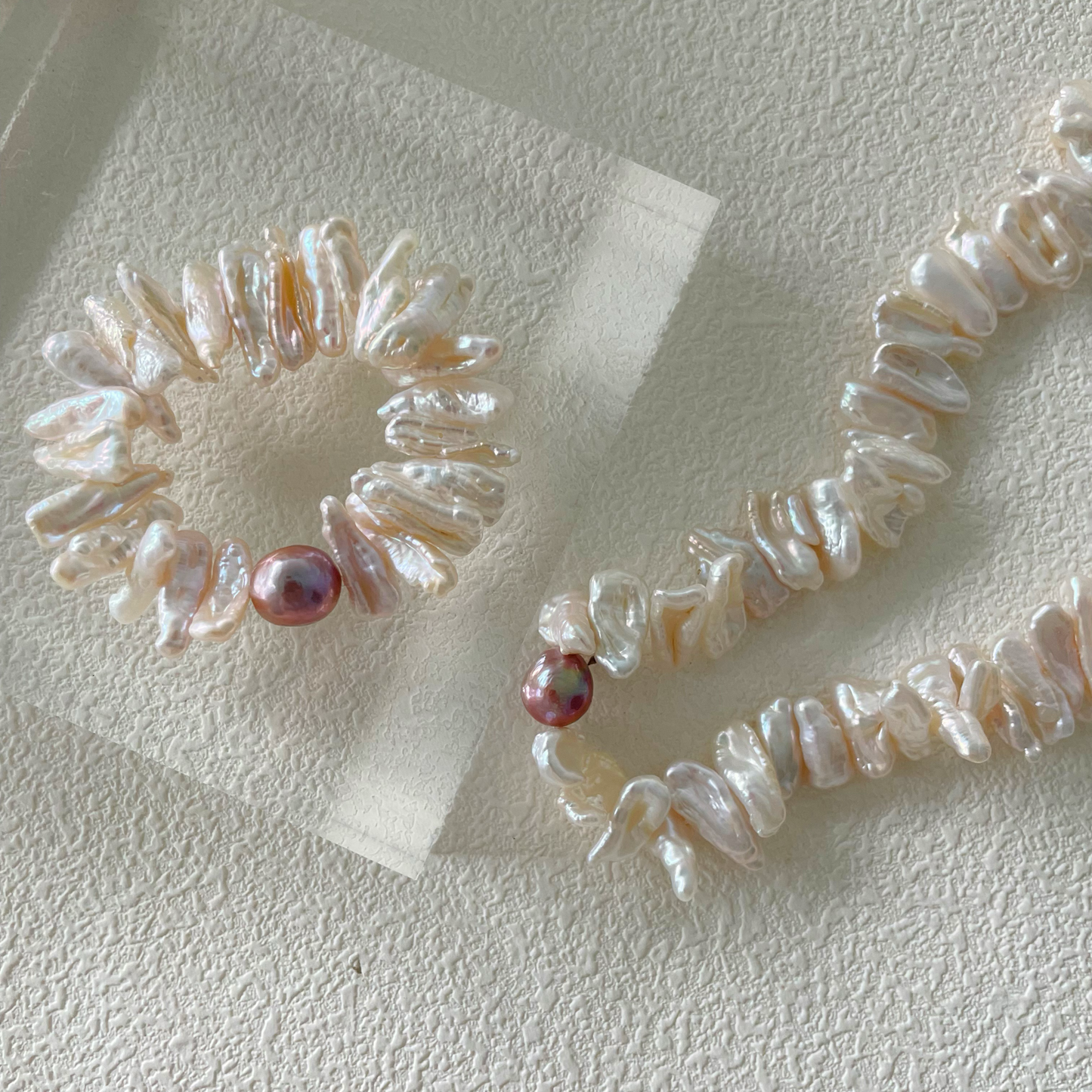13-15mm Baroque Freshwater Pearl 'Sunflower Cluster' Bracelet