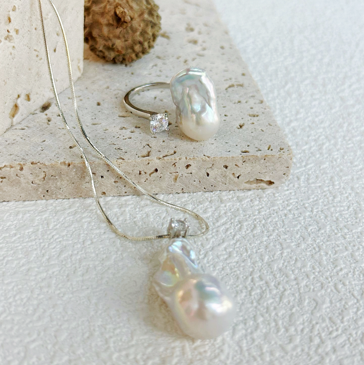 12-14mm Fishtail-Shape Baroque Freshwater Pearl Diamond Princess Diana Necklace