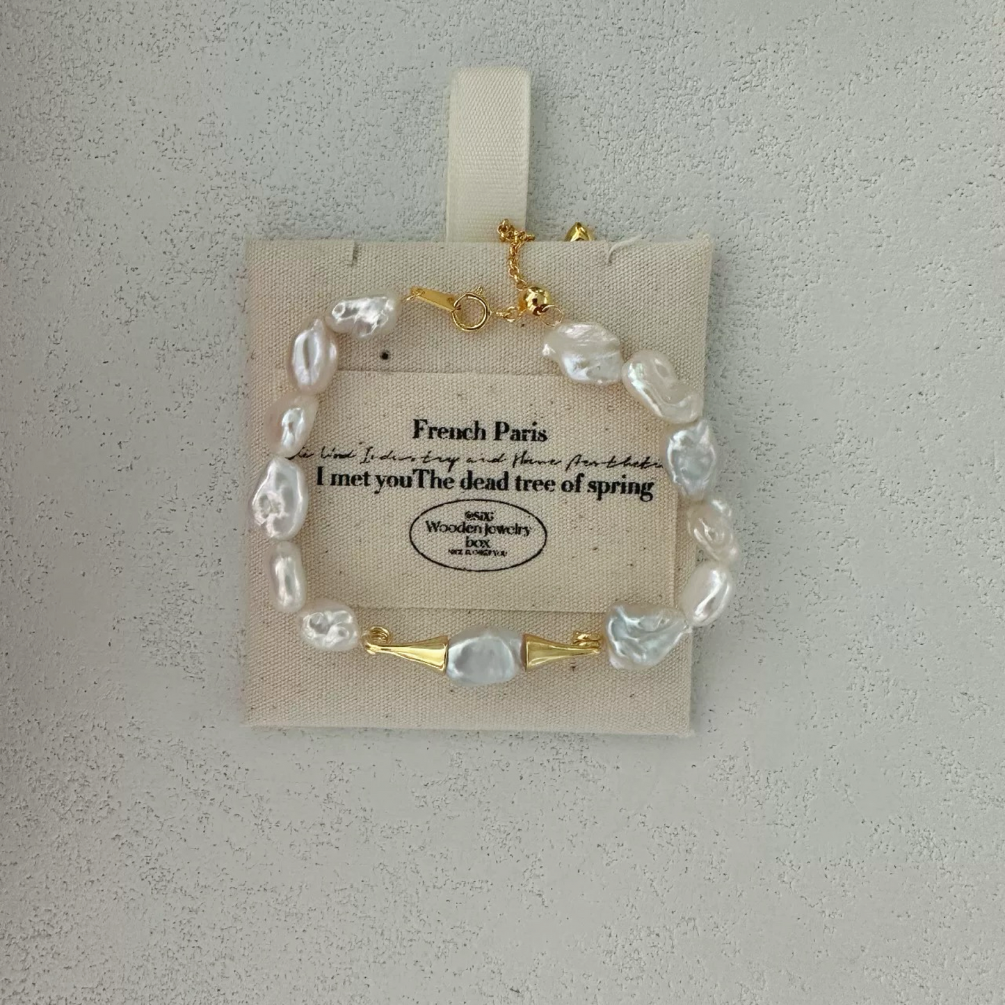 8-10mm Baroque Freshwater Pearl Trumpet Bracelet