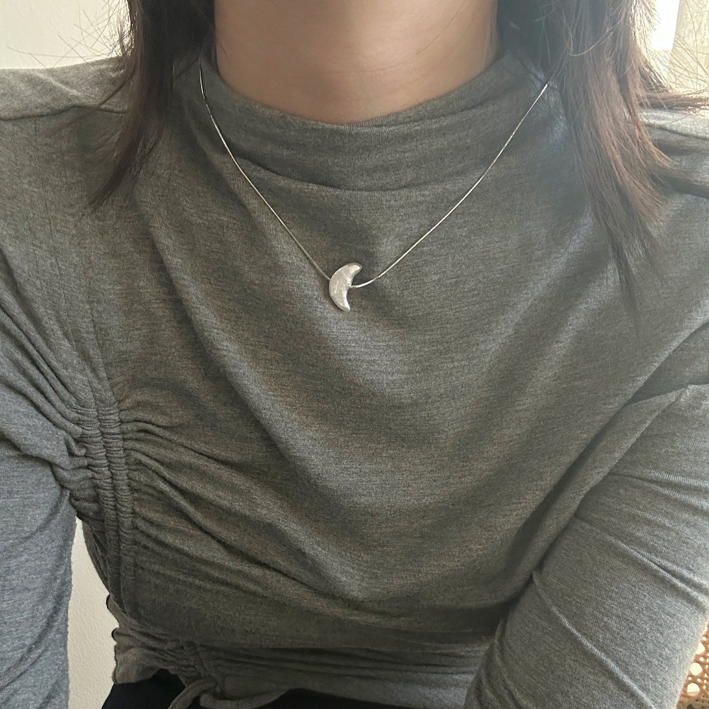 Moon-Shaped Baroque Freshwater Pearl Necklace