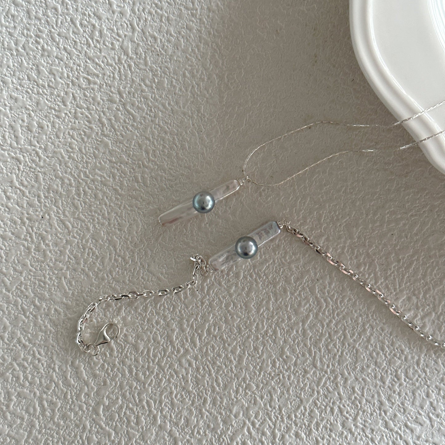 4-5mm Silver-Grey Akoya Saltwater Pearl 'Tide's Embrace' Bracelet