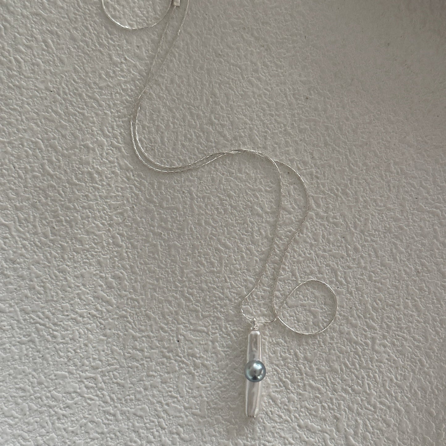 4-5mm Silver-Grey Akoya Saltwater Pearl 'Tide's Embrace' Necklace