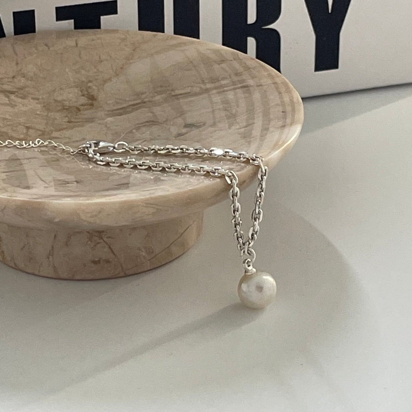 10-11mm White South Sea Pearl Solitaire Designer Bracelet