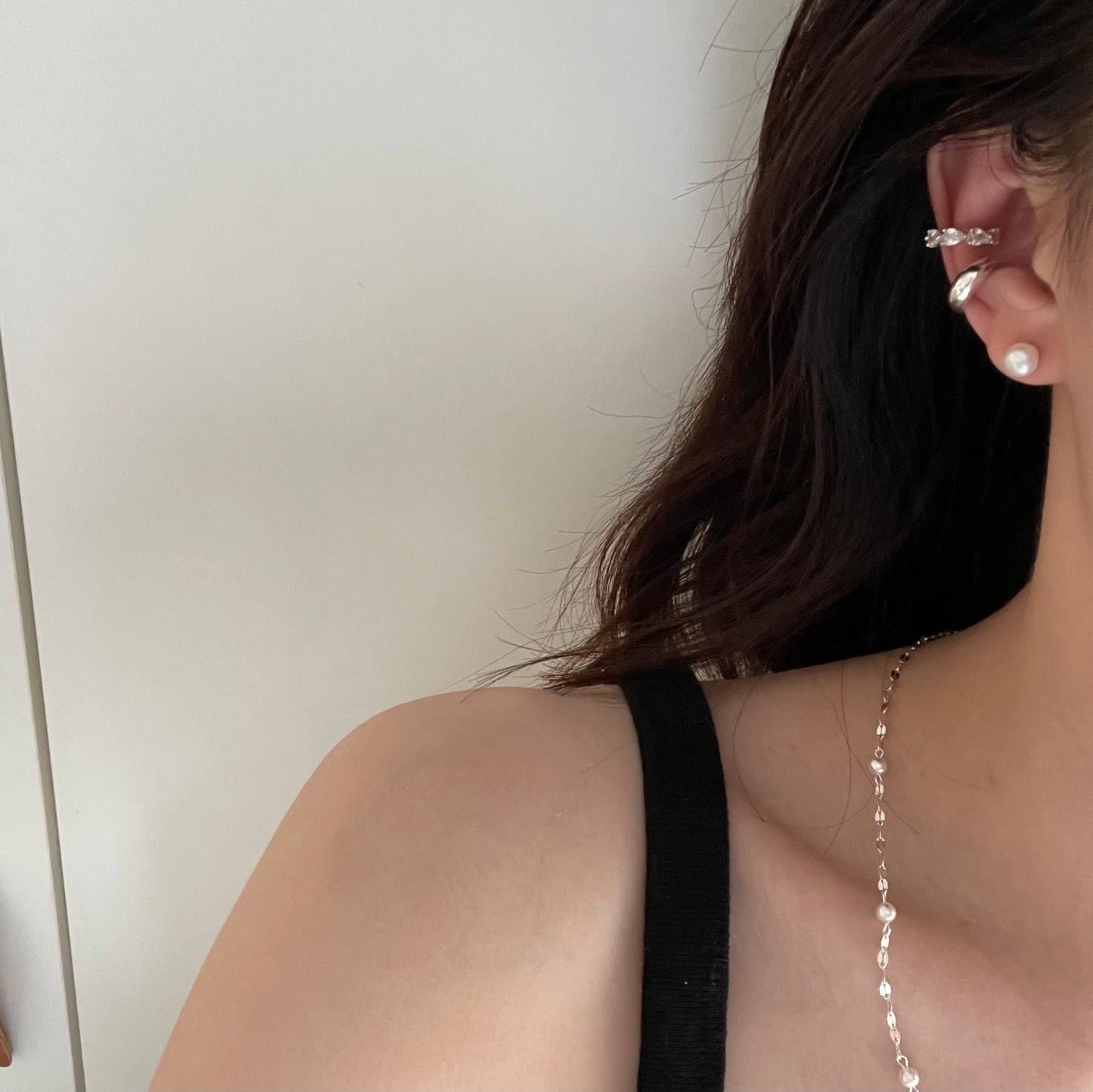 6-6.5mm Bun-Shaped Baroque Freshwater Pearl Stud Earrings