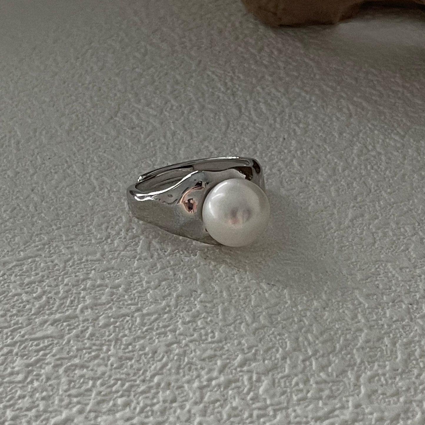 Natural Freshwater Pearl Spirituality Silver Ring