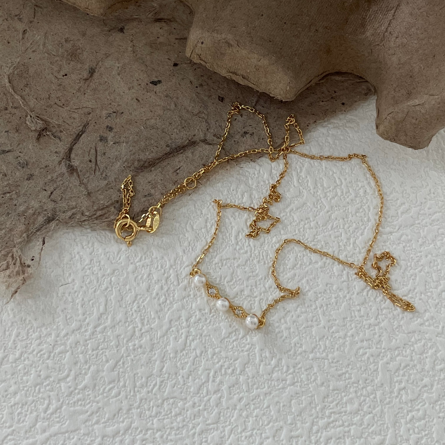 4mm Natural Freshwater Pearl 'Eye of Judgment' Necklace