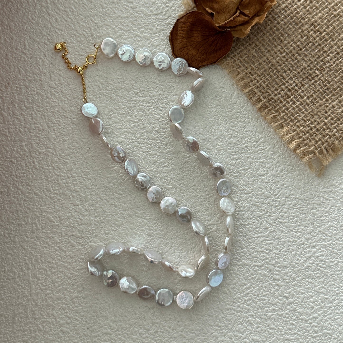 7-9mm Oblate-Shaped Baroque Freshwater Pearl Necklace