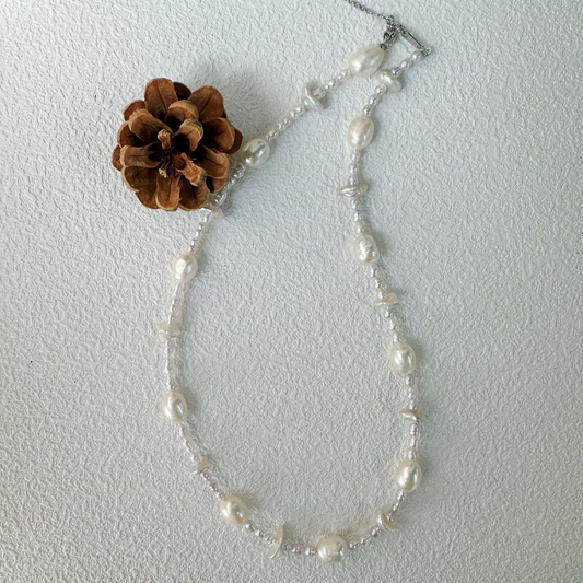 Natural Baroque Freshwater Pearl 'Starry Sky' Mixed Baroque Necklace
