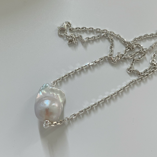 18-20mm Baroque Freshwater Pearl Minimalist Necklace