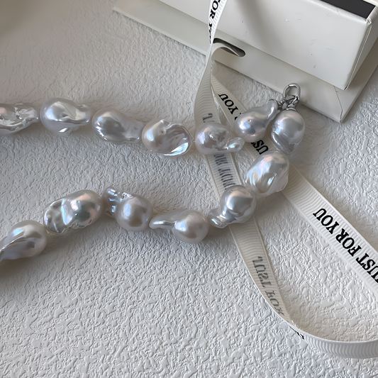 22-24mm Baroque Freshwater Pearl 'Galaxy Star Falls' Necklace